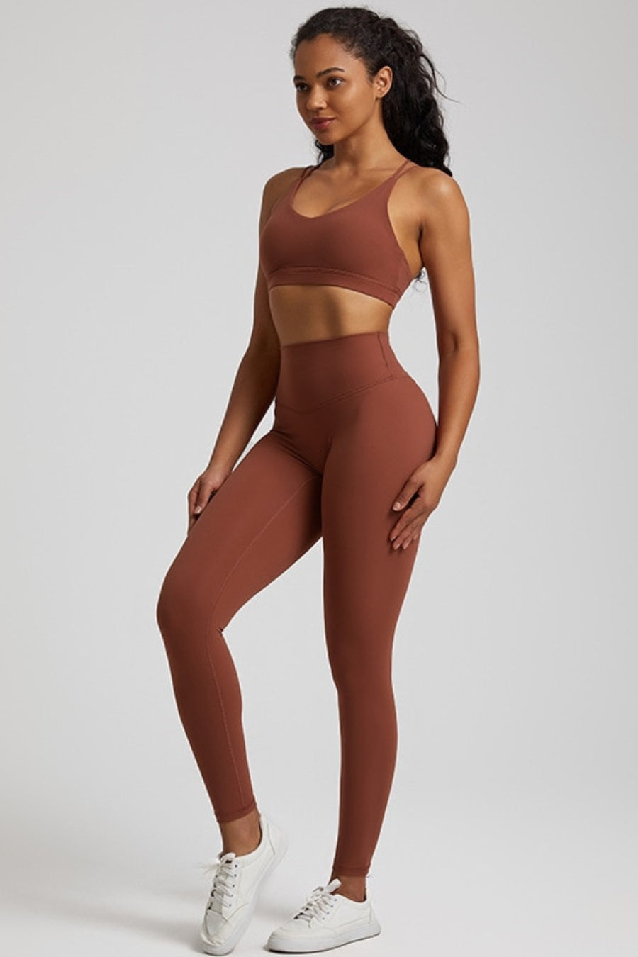 Ensemble Yoga Femme Yantra - marron / S