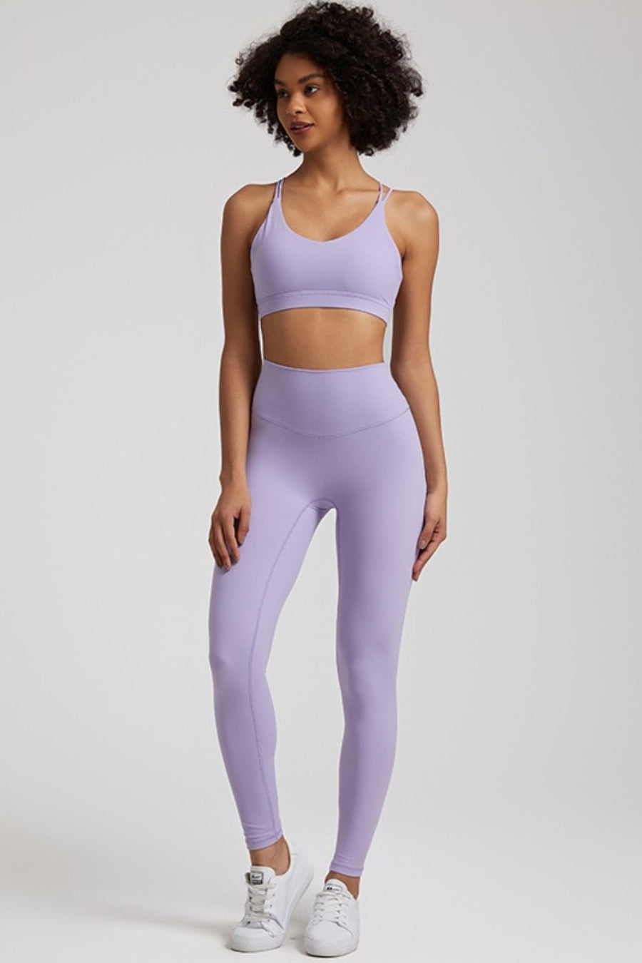 Ensemble Yoga Femme Yantra - violet clair / S