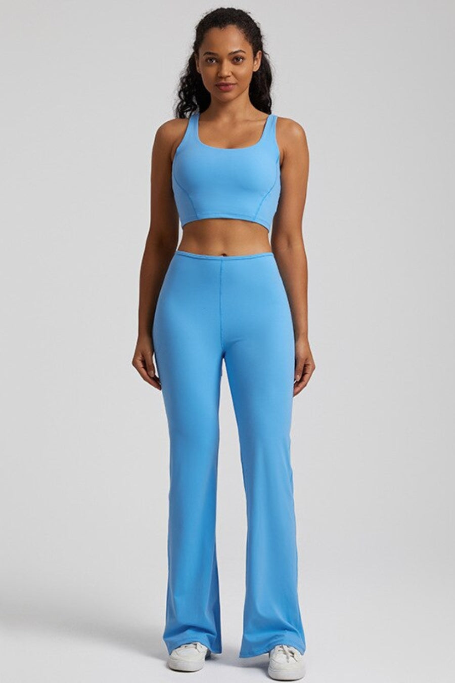Ensemble Yoga Pantalon & Brassière - bleu clair / S