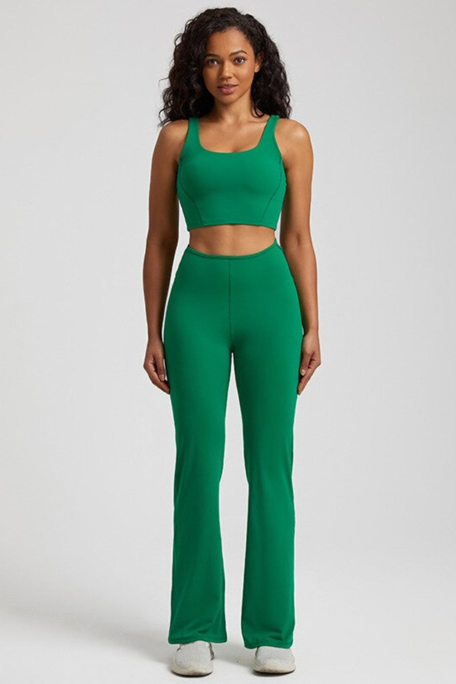 Ensemble Yoga Pantalon & Brassière - vert / S