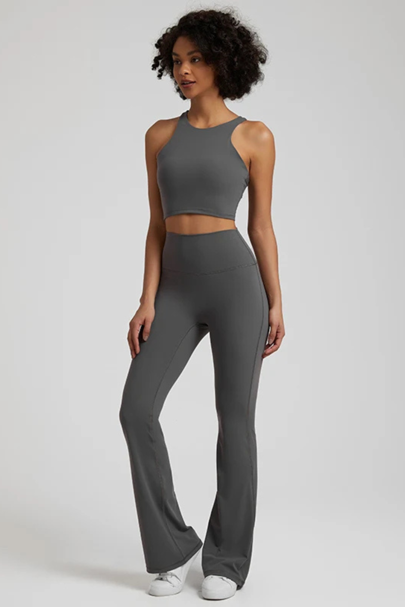 Ensemble Yoga Pantalon Dos Nageur - gris / S
