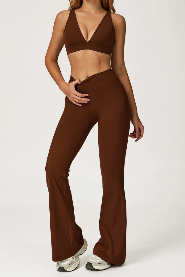 Ensemble Yoga Pantalon Flare & Brassière