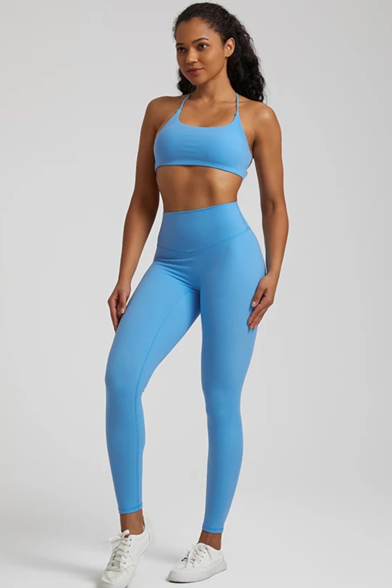 Ensemble Yoga Sensuel - bleu clair / S