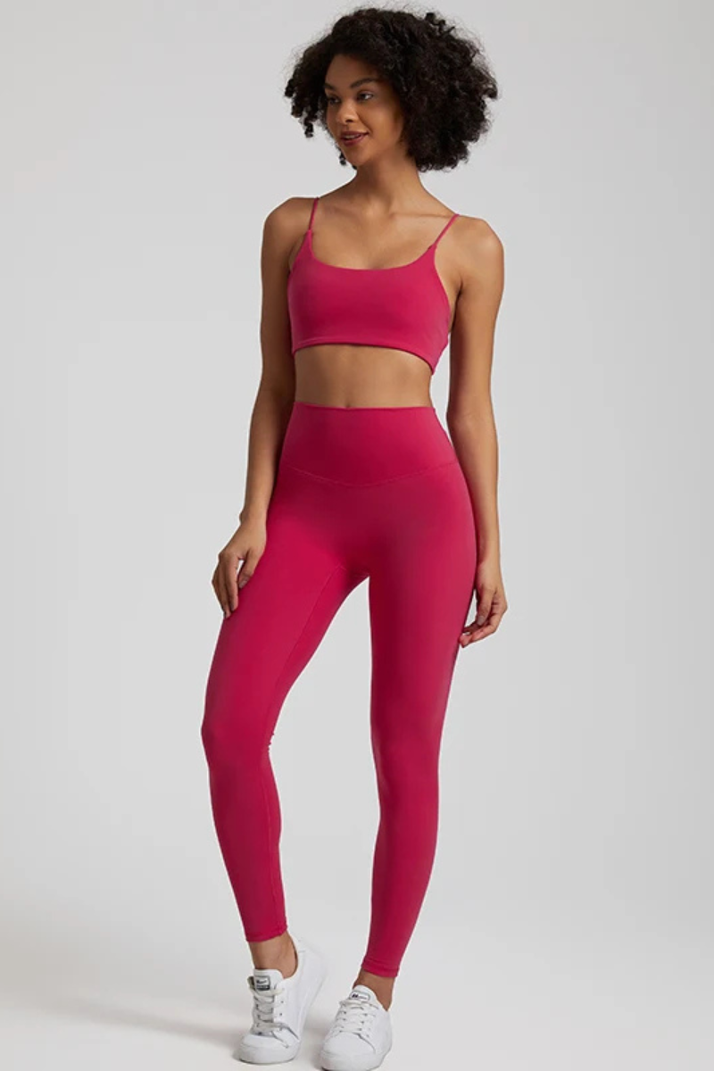 Ensemble Yoga Sensuel - rose foncé / S