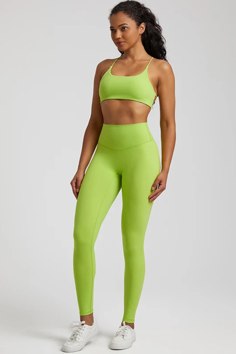 Ensemble Yoga Sensuel - vert clair / S