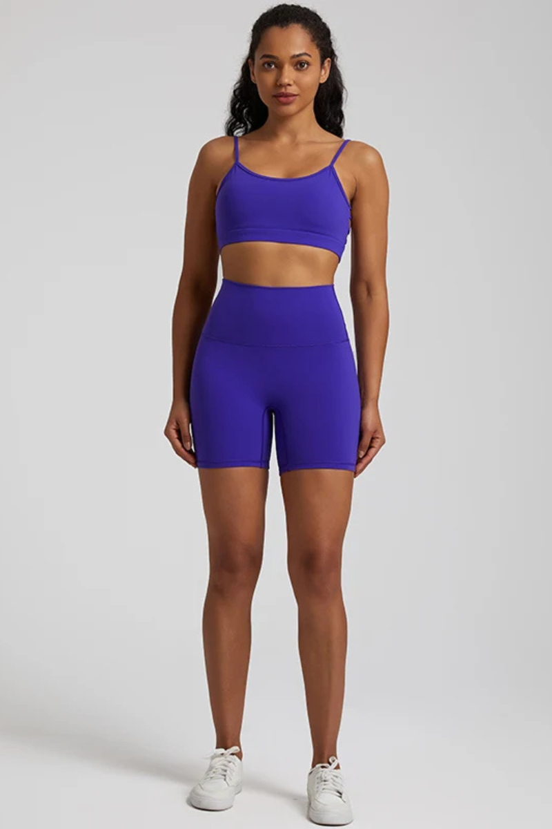 Ensemble Yoga Sexy Court - bleu foncé / S