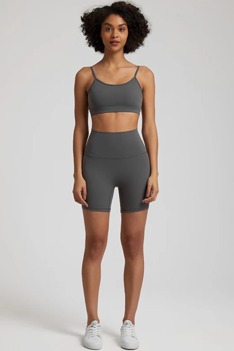 Ensemble Yoga Sexy Court - gris / S