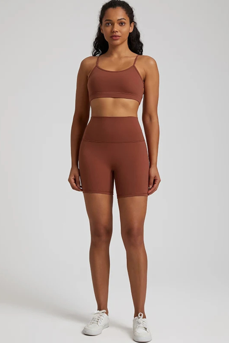 Ensemble Yoga Sexy Court - marron / S