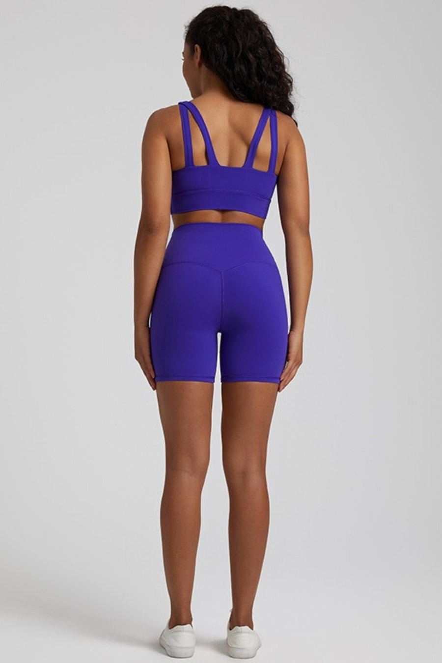 Ensemble Yoga Short & Brassière - bleu foncé / S