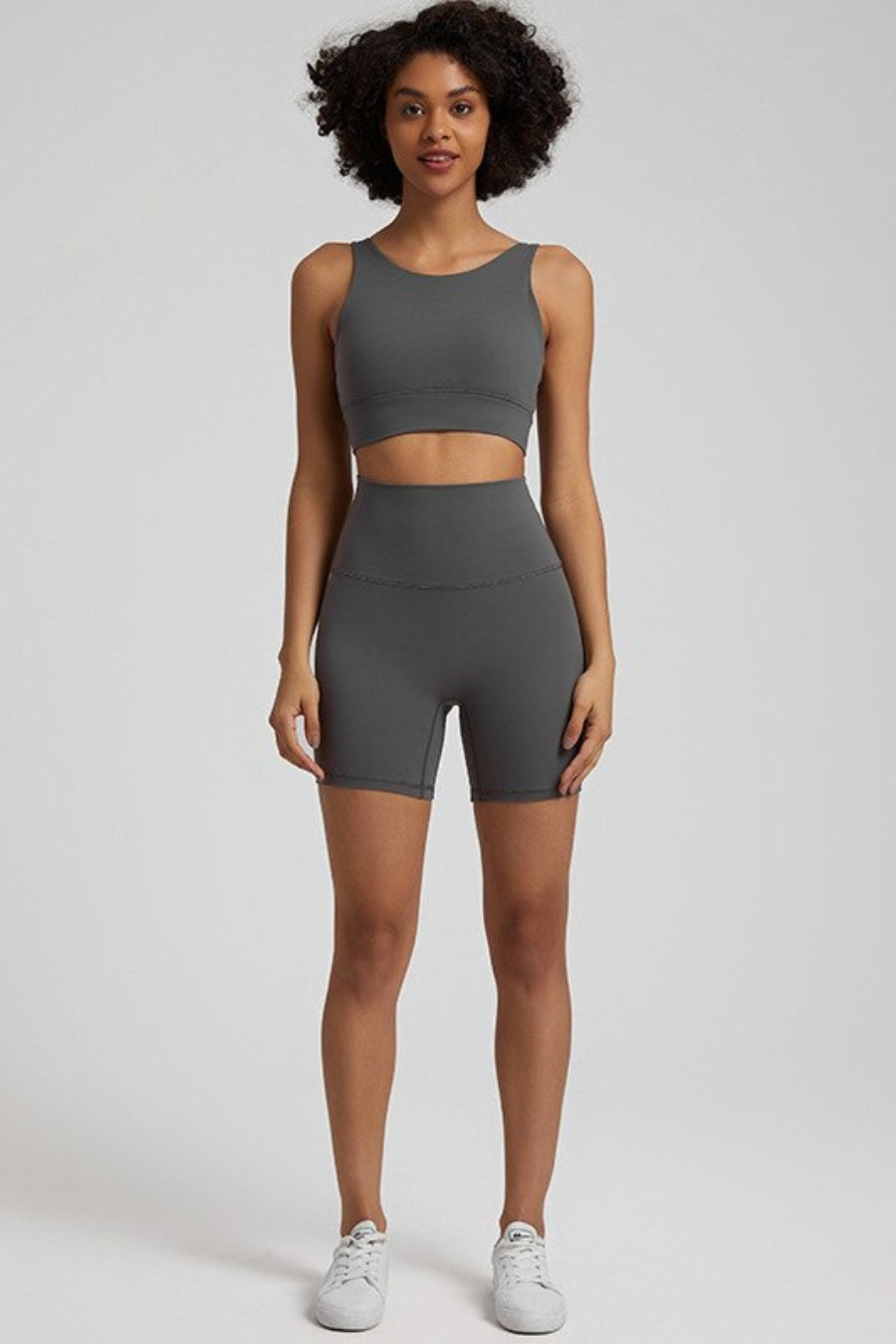 Ensemble Yoga Short & Brassière - gris / S