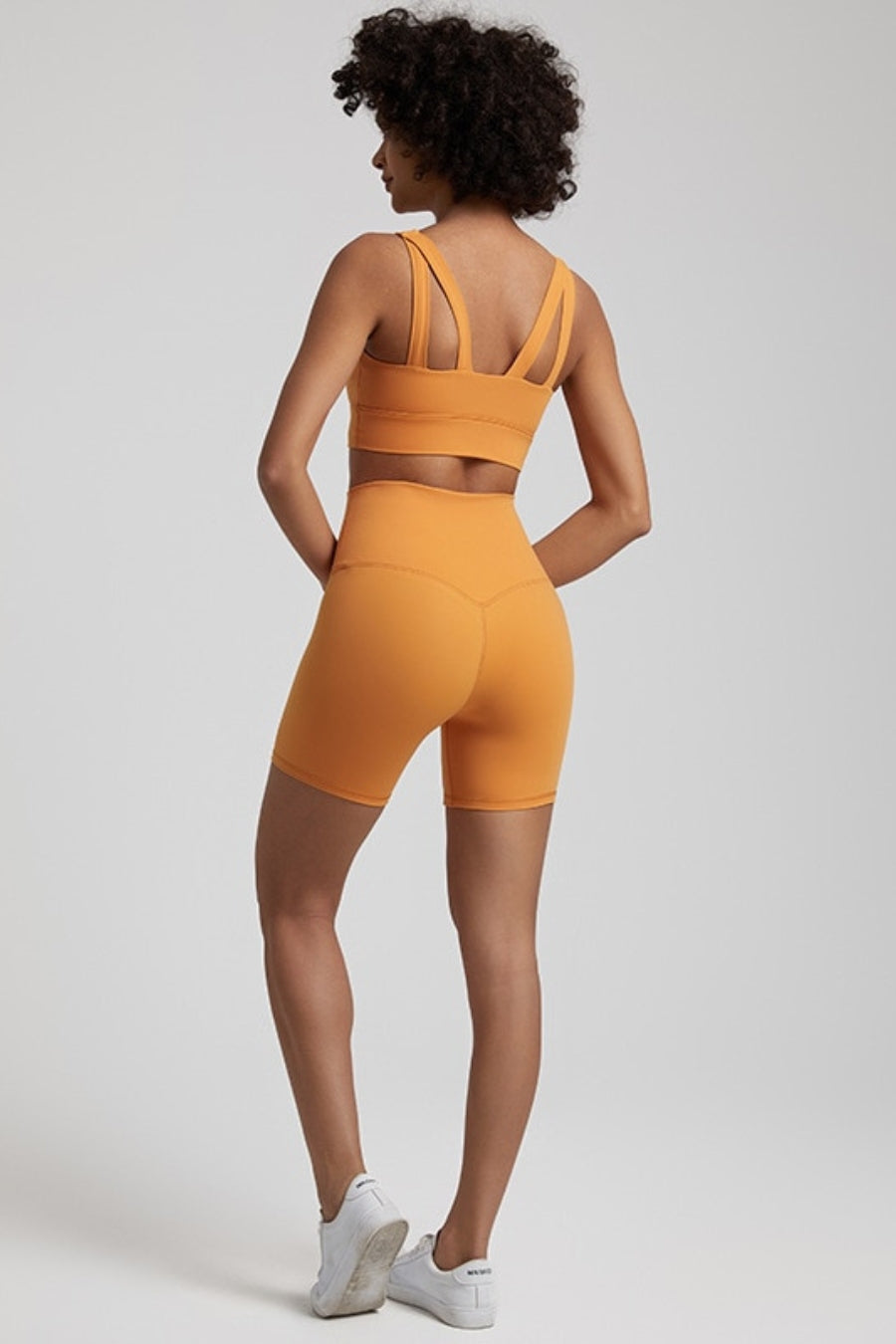 Ensemble Yoga Short & Brassière - orange / S