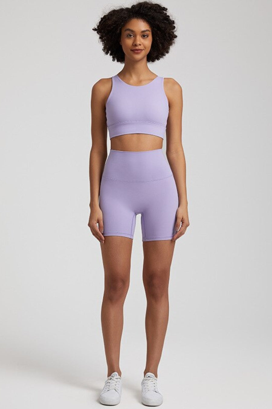 Ensemble Yoga Short & Brassière - violet clair / S