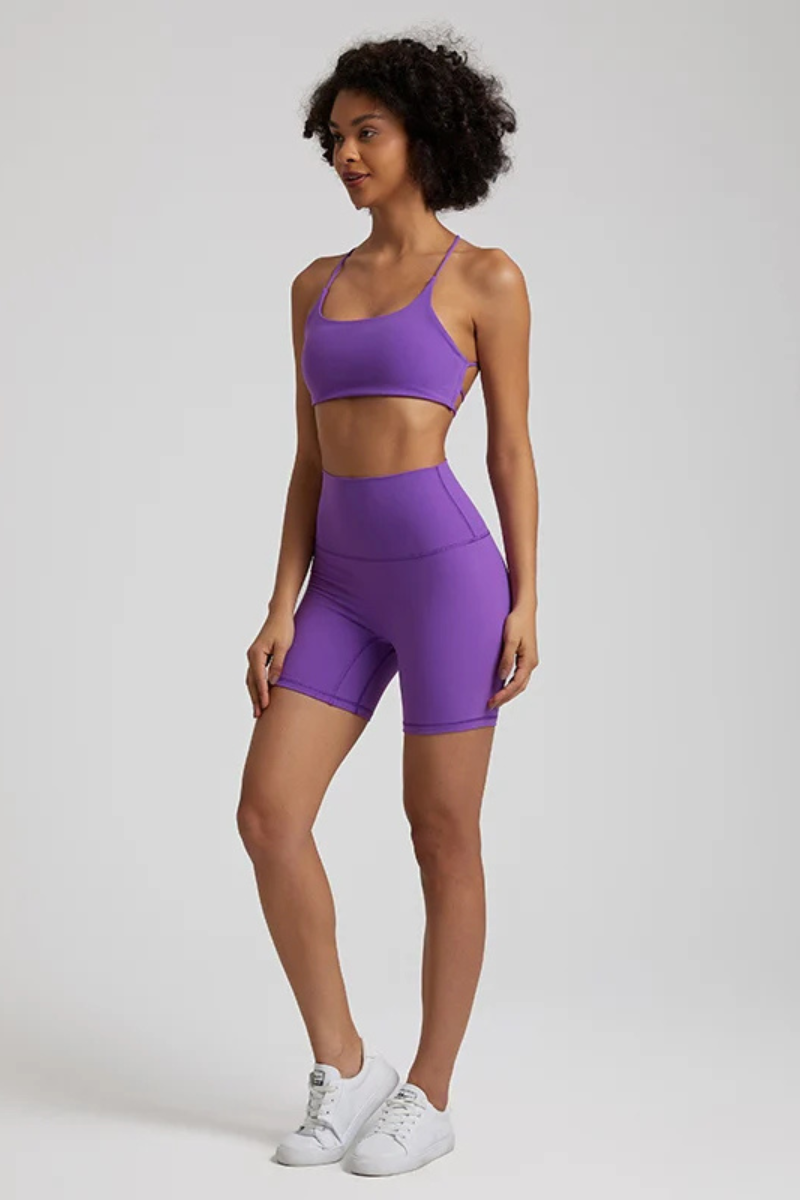 Ensemble Yoga Short Sensuel - violet / S