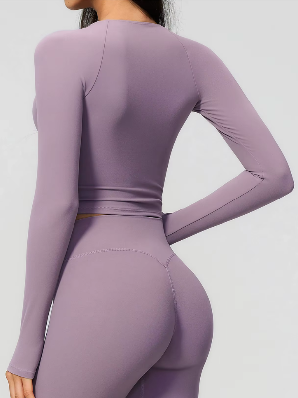 Haut Pilates Décolleté Croisé