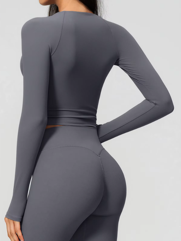 Haut Pilates Décolleté Croisé