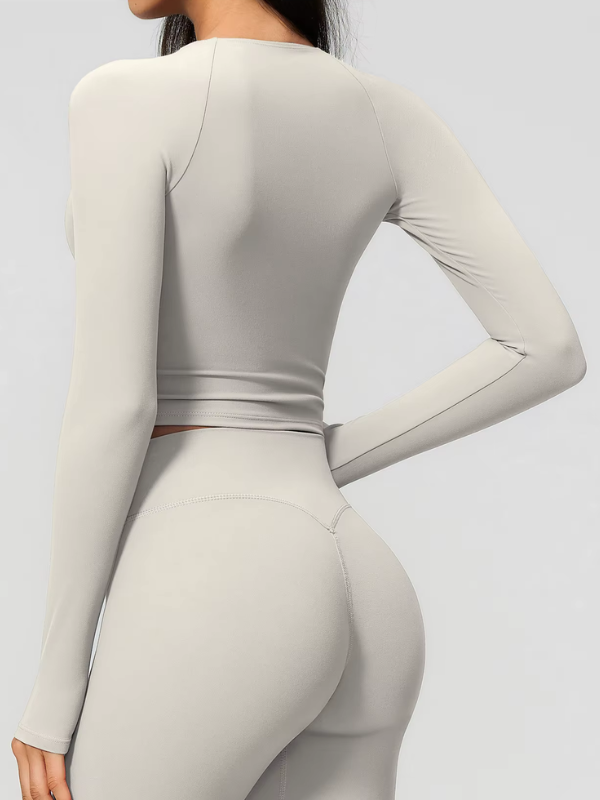 Haut Pilates Décolleté Croisé