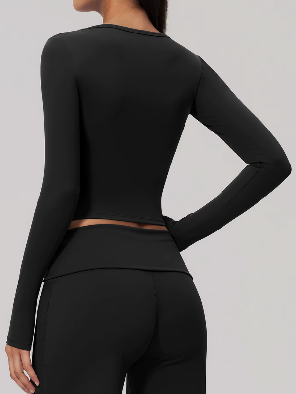 Haut Yoga Décolleté Arrondi