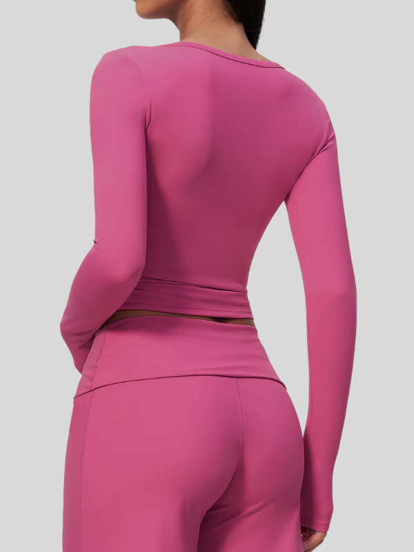 Haut Yoga Décolleté Arrondi