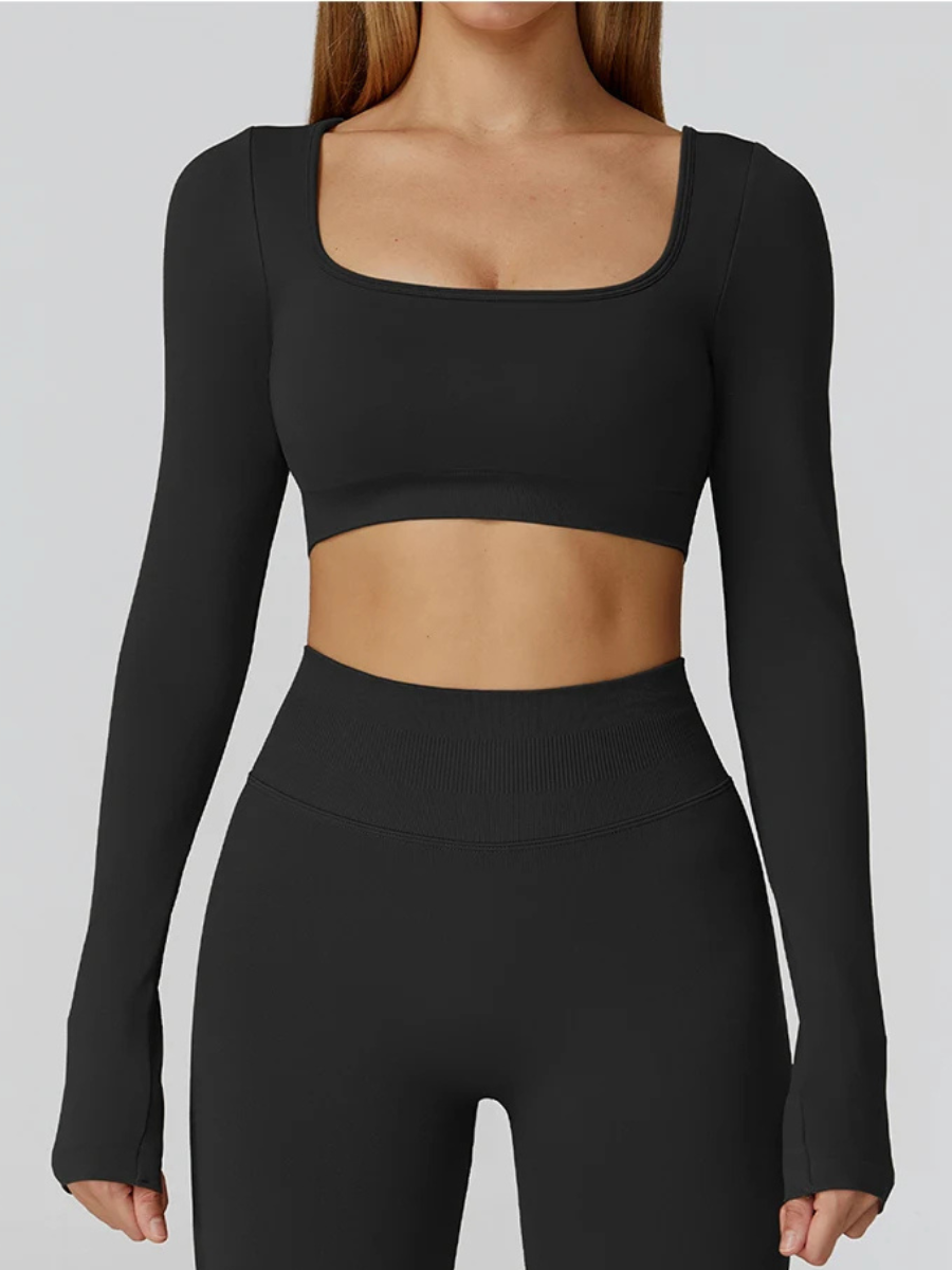 Haut Yoga Dos Nu - noir / S