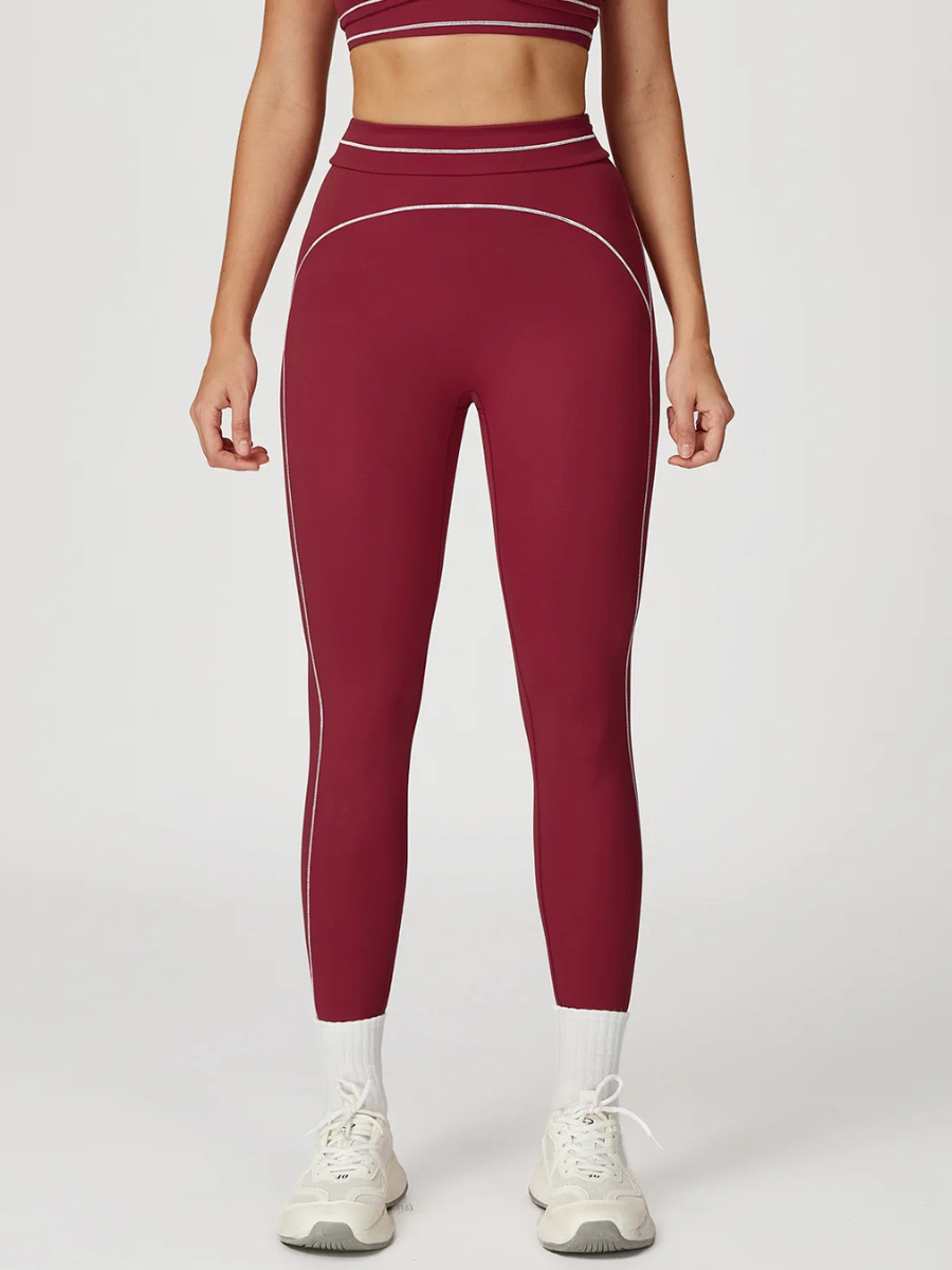 Legging Femme Sport - bordeaux / S