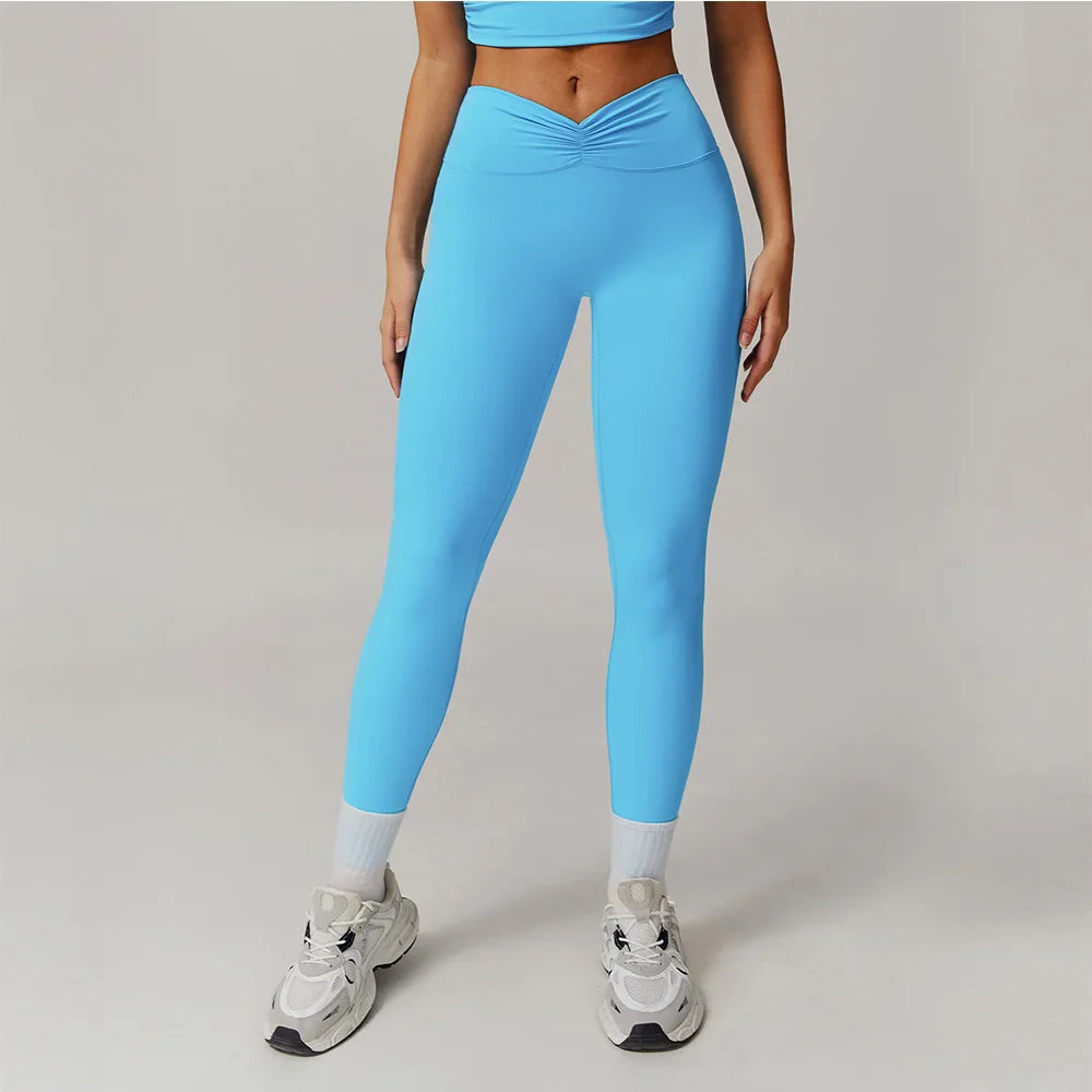 Legging Pilates Femme - bleu ciel / S