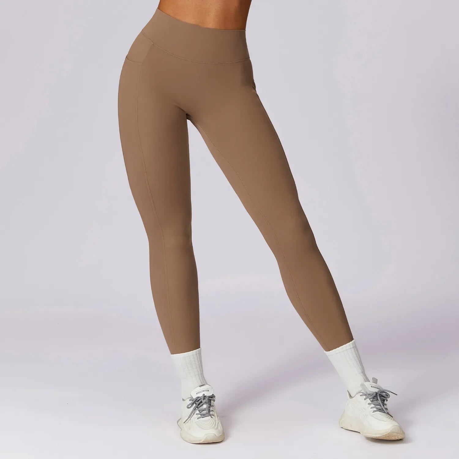 Legging Pilates Taille Haute - marron / S