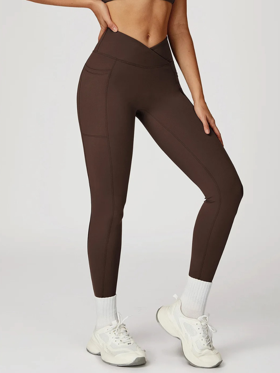 Legging Sculptant Sport - marron / S