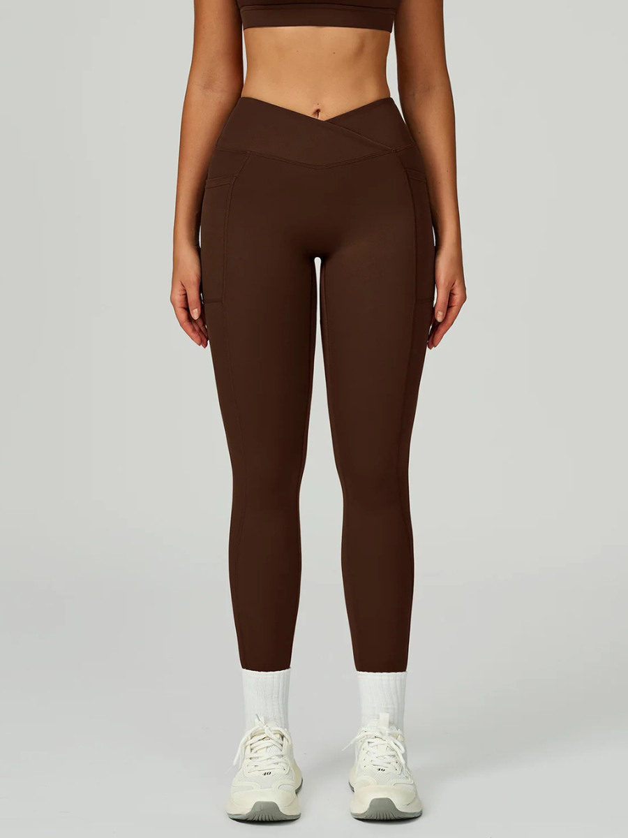 Legging Sport avec Poche - marron / S