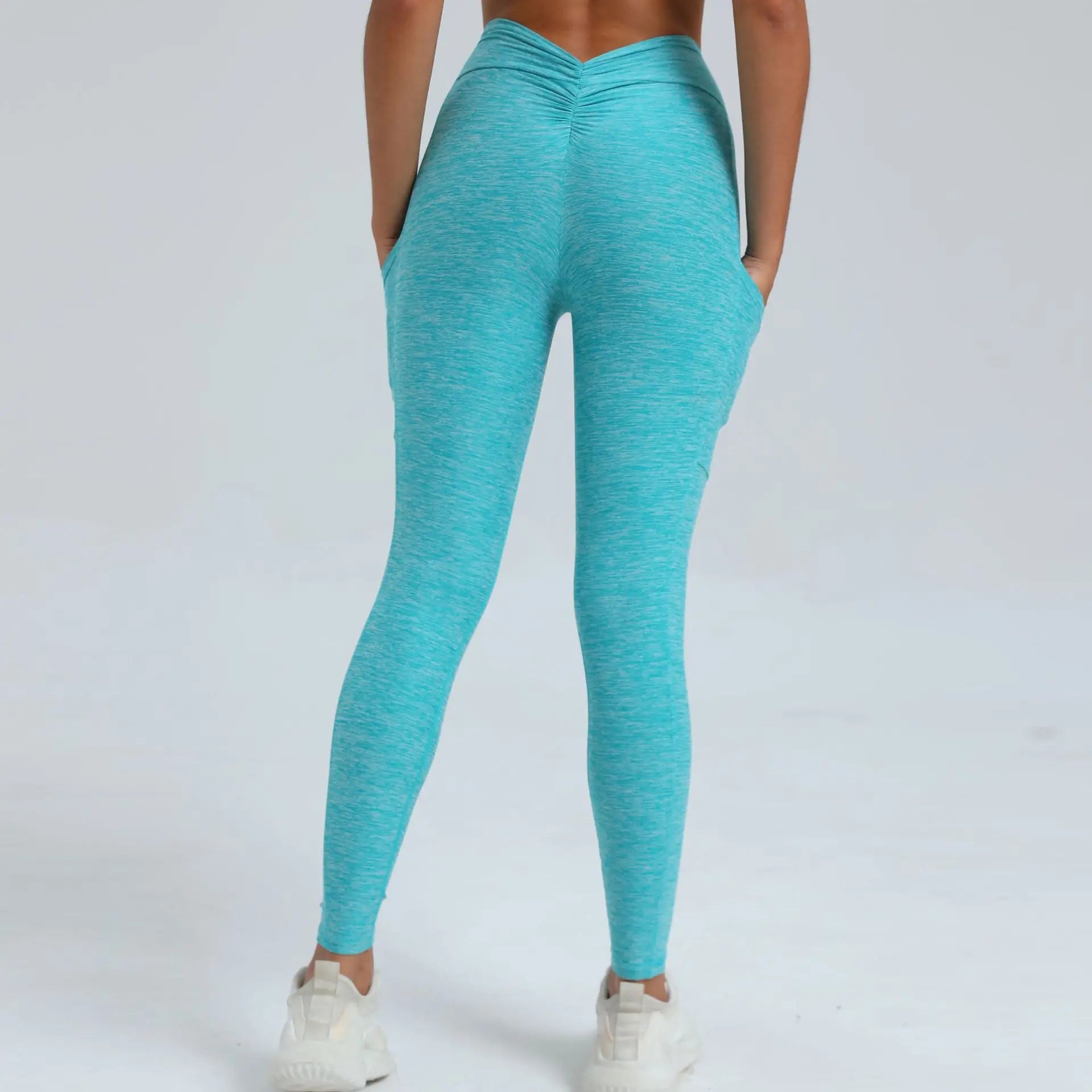 Legging Sport Femme Gainant - bleu clair / S