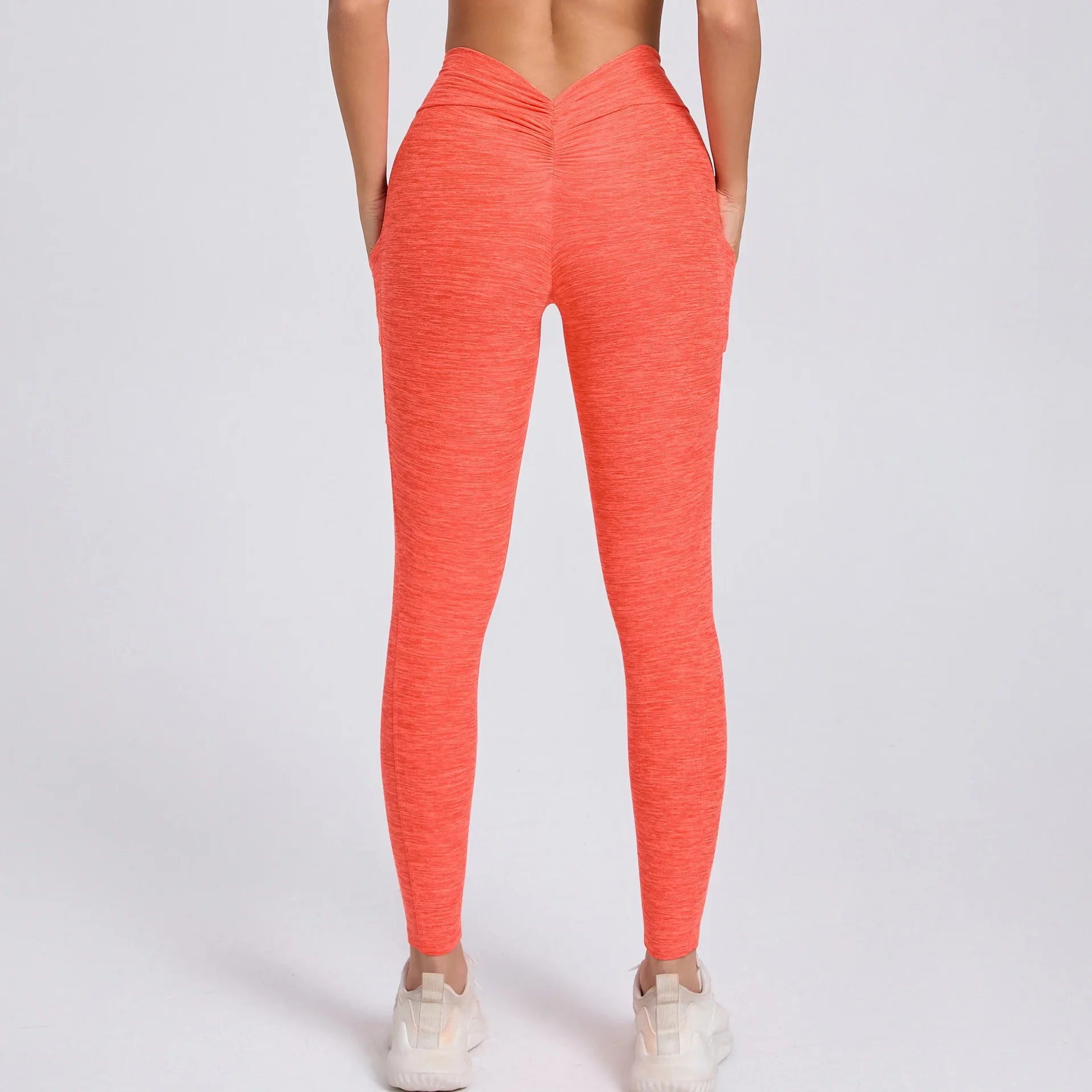 Legging Sport Femme Gainant - orange / S