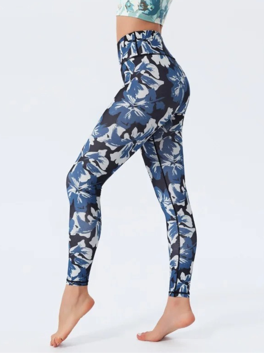 Legging Yoga Fleurs