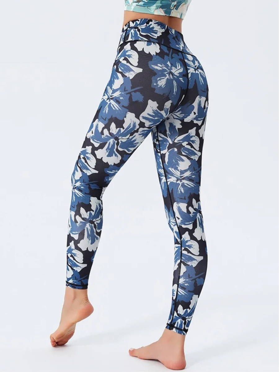 Legging Yoga Fleurs