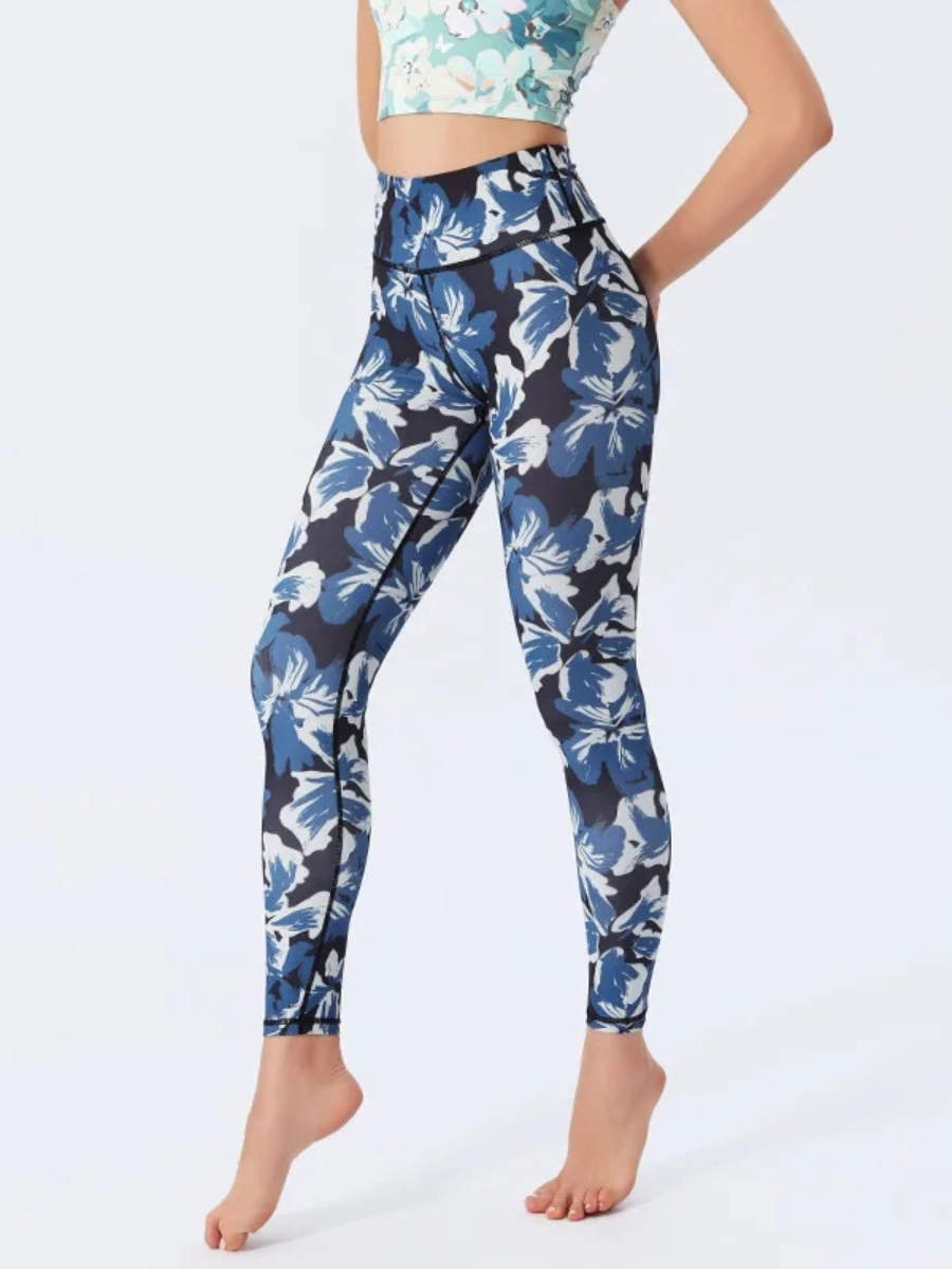 Legging Yoga Fleurs - fleurs / S
