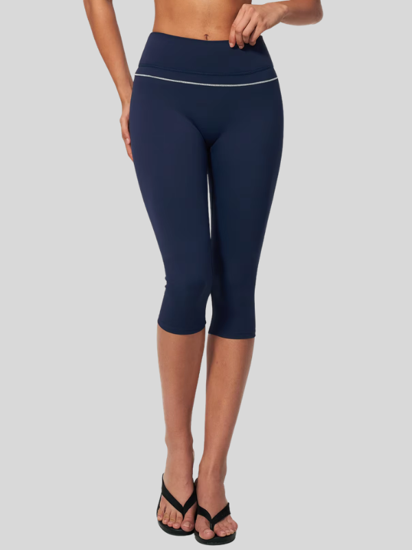 Pantacourt Yoga Galbant - bleu marine / S