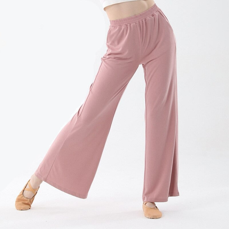 Pantalon Large Yoga - Rose / S