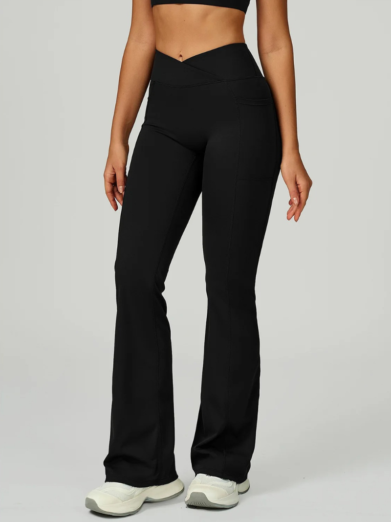 Pantalon Moulant Evasé Femme - noir / S