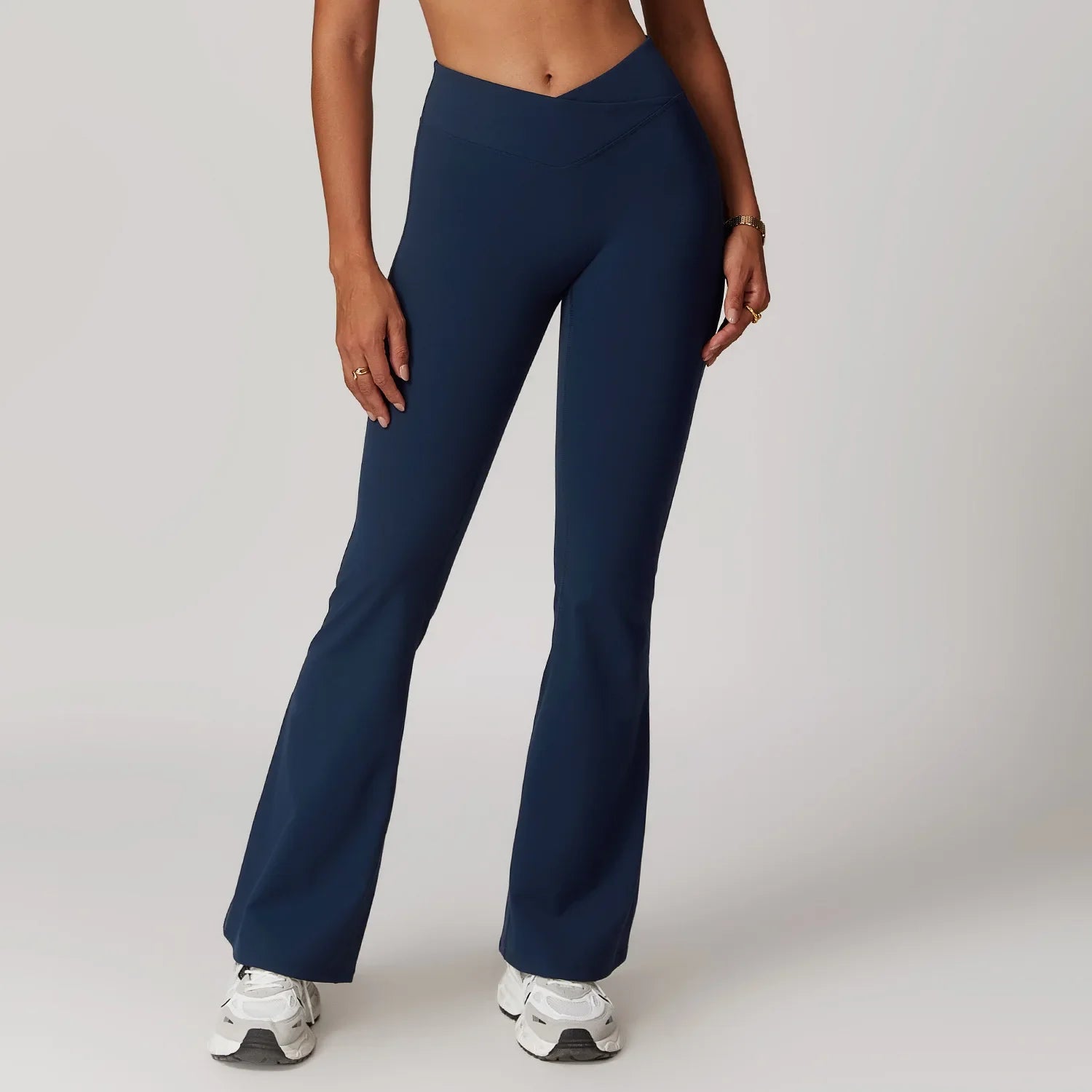 Pantalon Sport Evasé Femme - bleu marine / S
