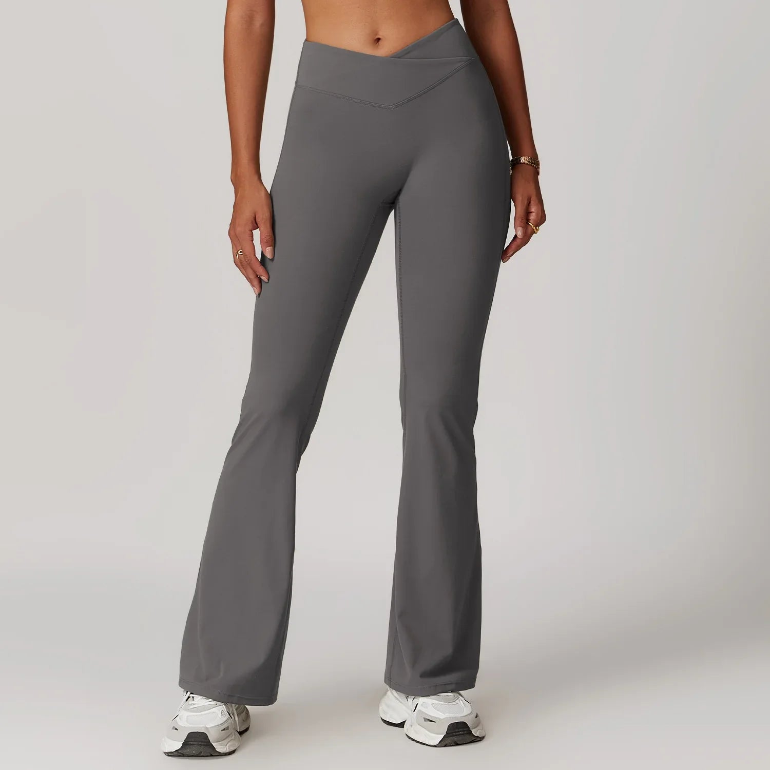 Pantalon Sport Evasé Femme - gris / S