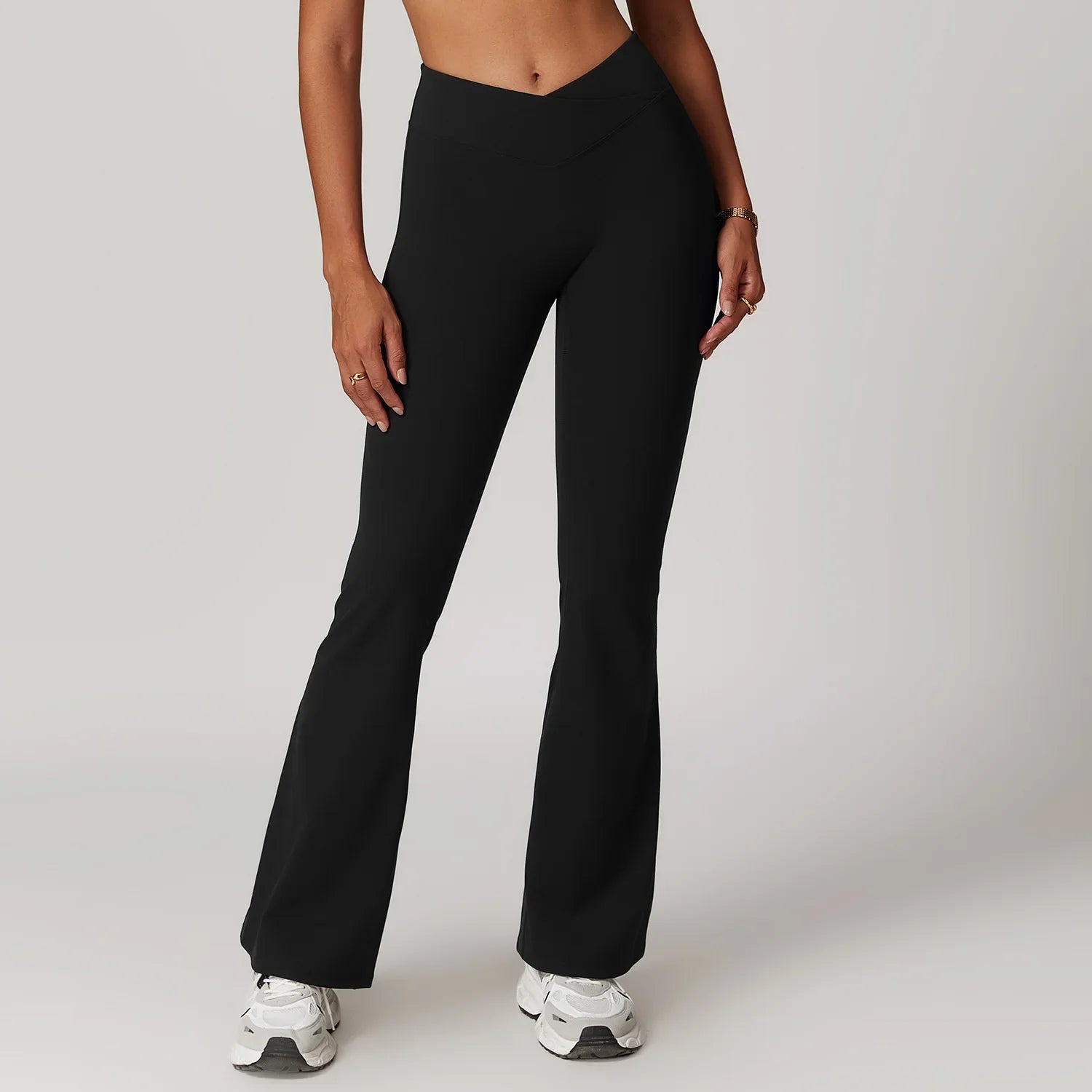 Pantalon Sport Evasé Femme - noir / S