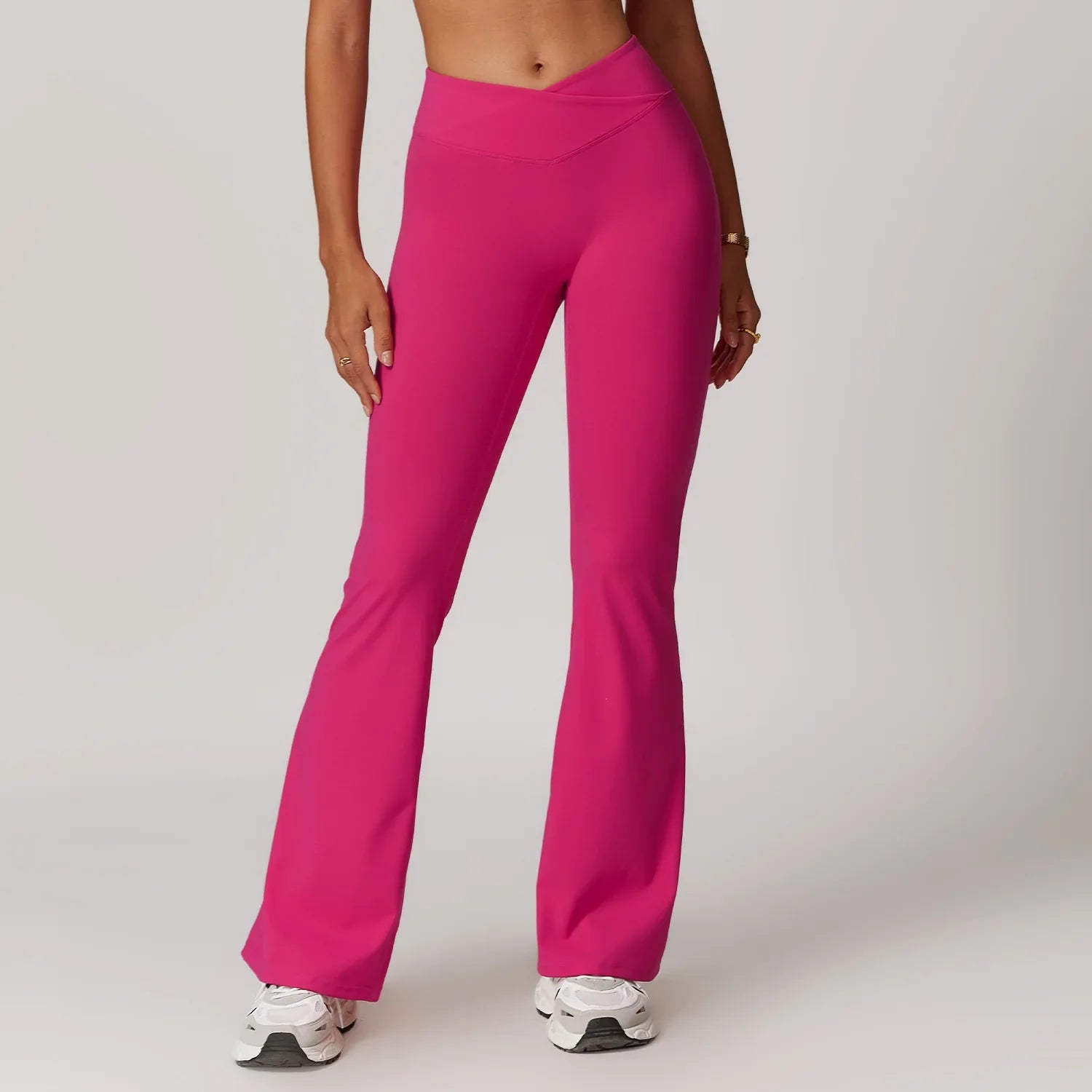 Pantalon Sport Evasé Femme - rose / S