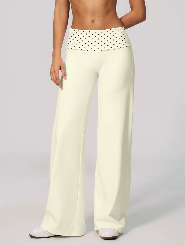 Pantalon Yoga à Pois - beige / S