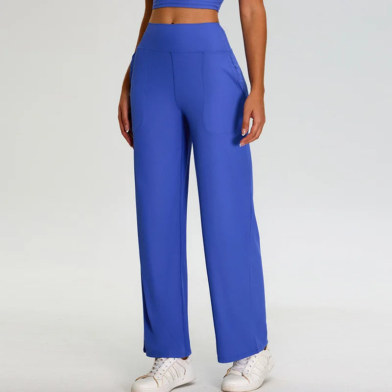Pantalon Yoga Ample - bleu / S