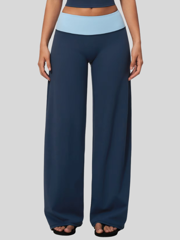 Pantalon Yoga Bicolore - bleu marine / S