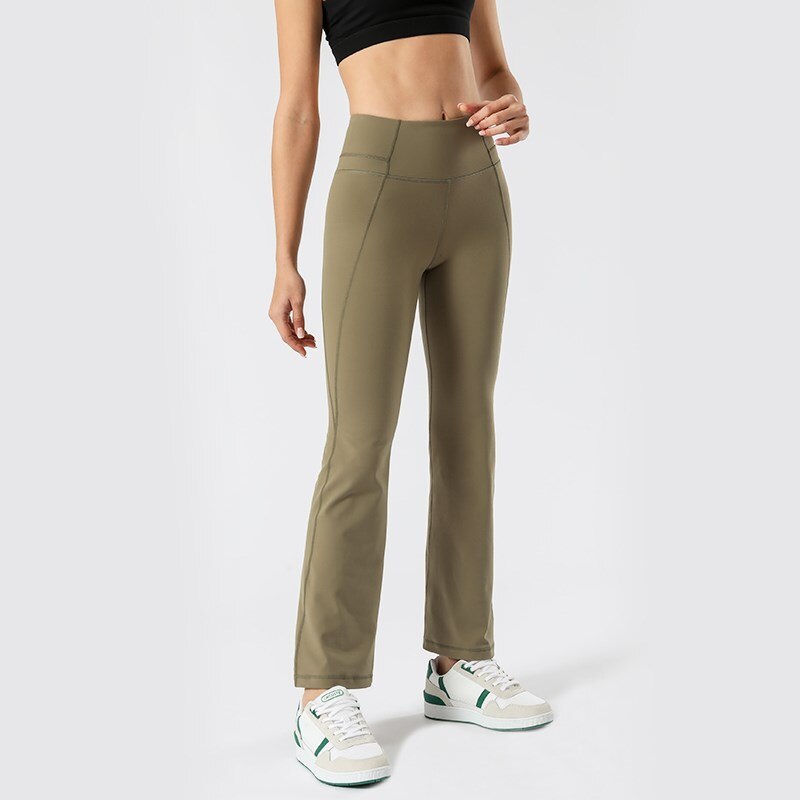 Pantalon Yoga Elégant - vert olive / S