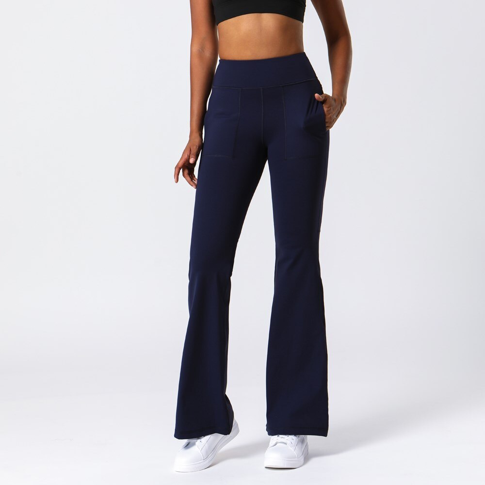 Pantalon Yoga Femme Moderne - bleu marine / S