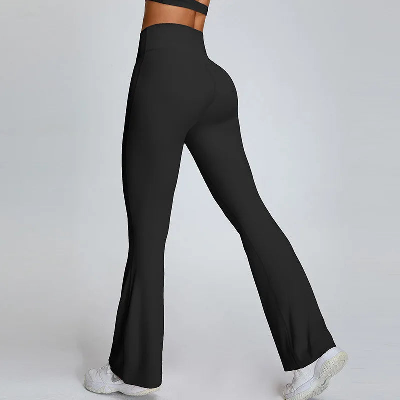 Pantalon Yoga Femme Taille Haute - noir / S