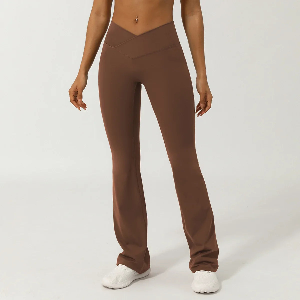 Pantalon Yoga Flare - marron / S