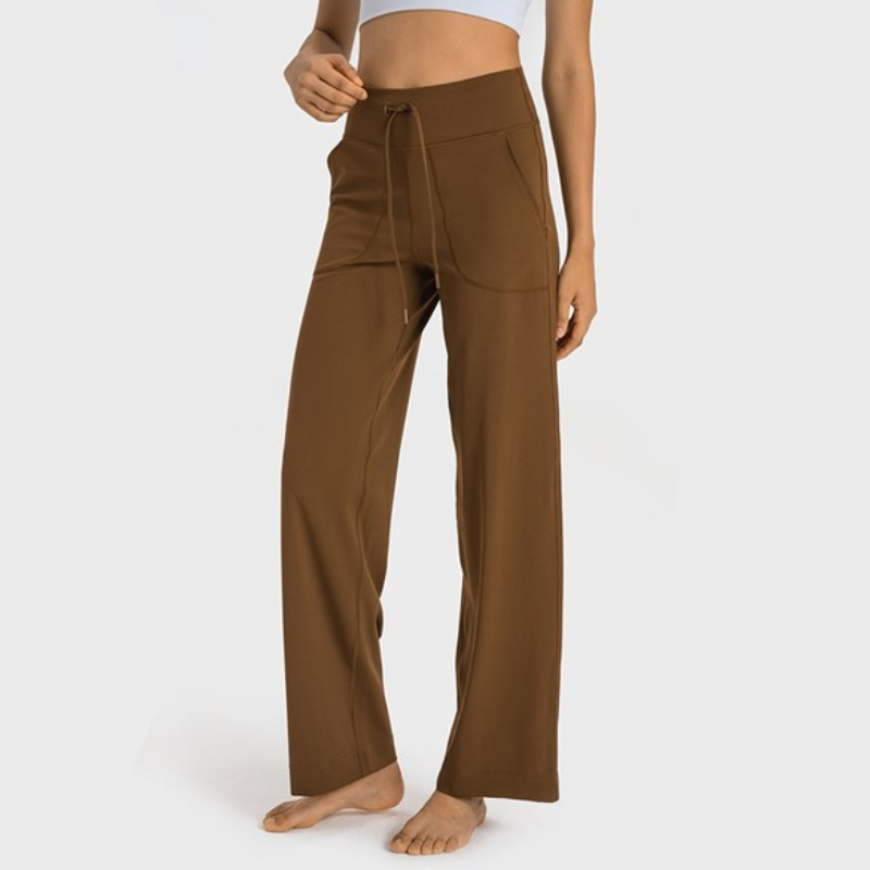 Pantalon Yoga Fluide - Marron / M