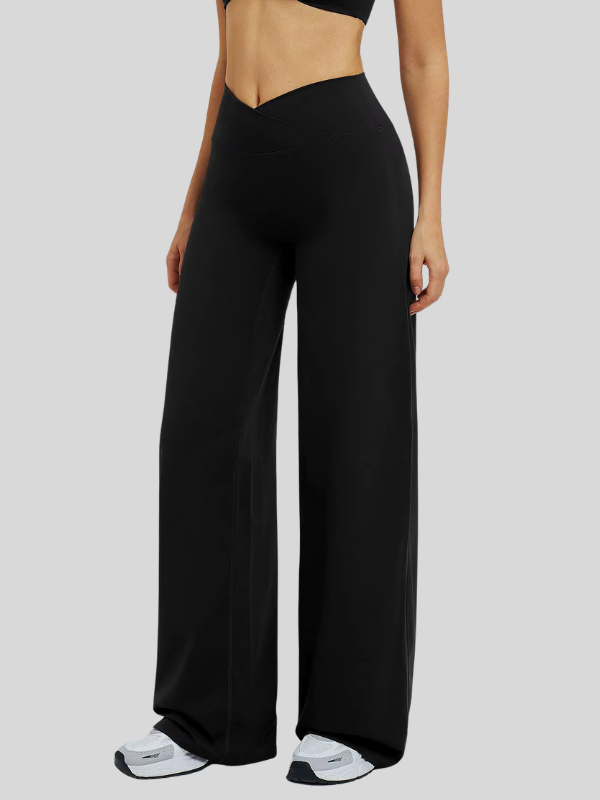 Pantalon Yoga Taille Croisée - noir / S