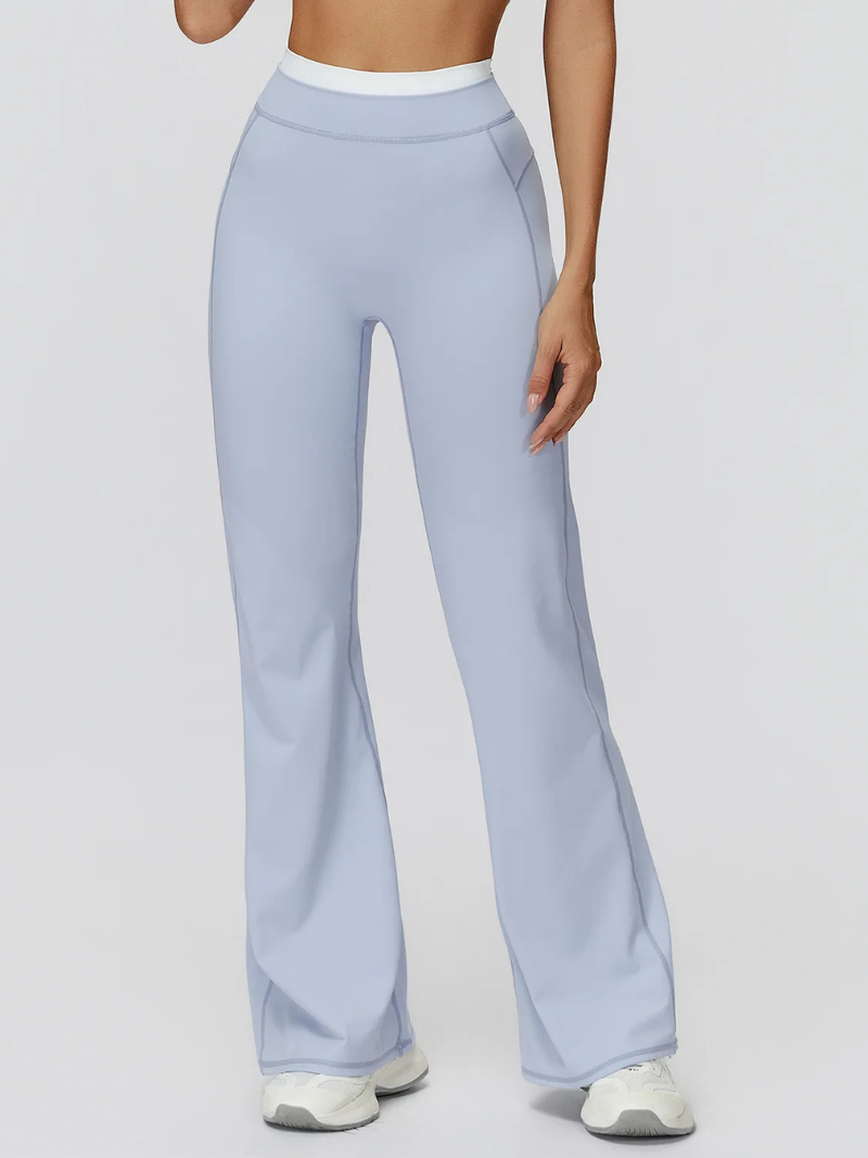 Pantalon Yoga Taille Haute - bleu clair / S
